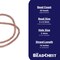 The Bead Chest Copper Miniature Padre Beads 6mm, Full Strand of Quality Metal Spacers for DIY Jewelry Design